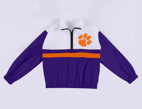 10.8 Custom Moq 5 Baby Boys Clemson Team Pullover Jackets Tops