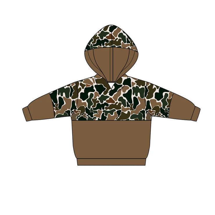 11.7 MOQ：5pcs BT1517 pre-order toddler boy clothes camo boy winter top shirt