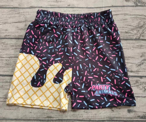 5.2   Baby Boys Purple Party Animals Team Shorts Bottoms Preorder(moq 3)