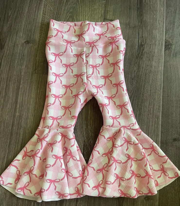 11.8 MOQ：5pcs P0965 pre-order baby girl clothes bows girl winter pant