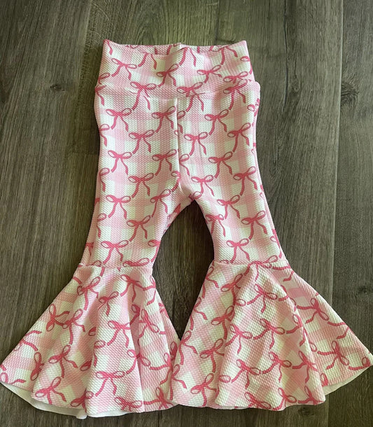 11.8 MOQ：5pcs P0965 pre-order baby girl clothes bows girl winter pant