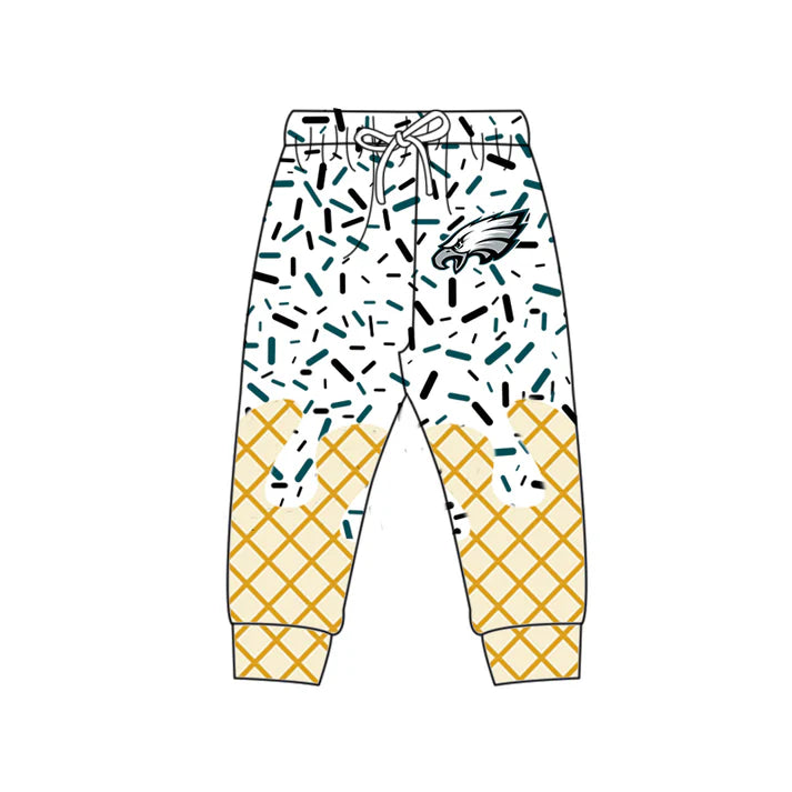 7.8 Custom Moq 3 Baby Boys EAGLES Team Jogger Pants Bottoms