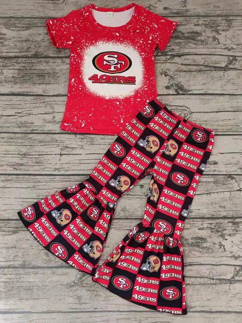 5.5 Baby Girls Team Red SF Tee Bell Pants Clothing Sets Preorder(moq 3)