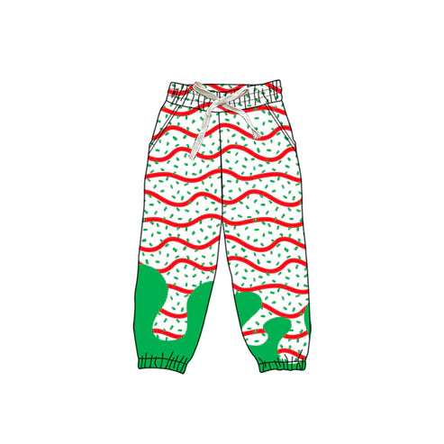 8.6P0824 Adult Women Drip Christmas Trees Yoga Team Pants Preorder