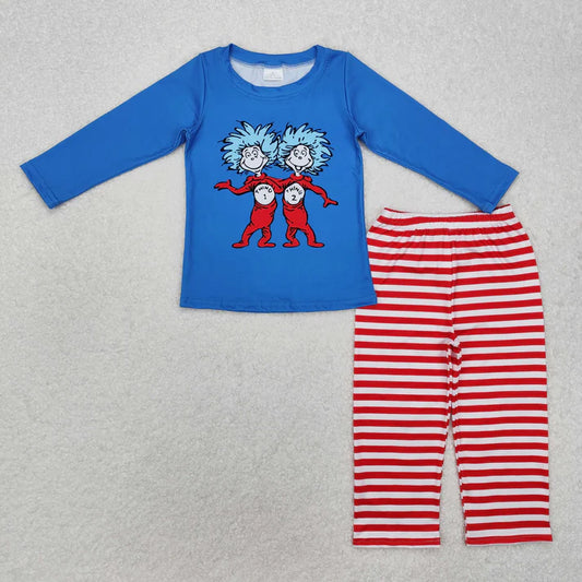 BLP1027 Baby Boys Dr Reading Thing Shirt Top Pants Clothes Set