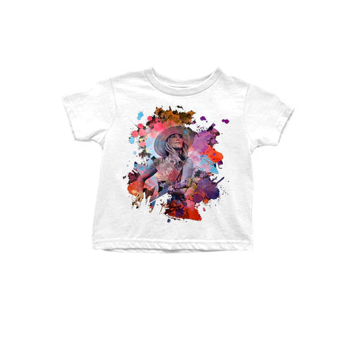 4.10 GT0979 Baby Girls Short Sleeves Singer Guitar Tee Shirts Top Preorder