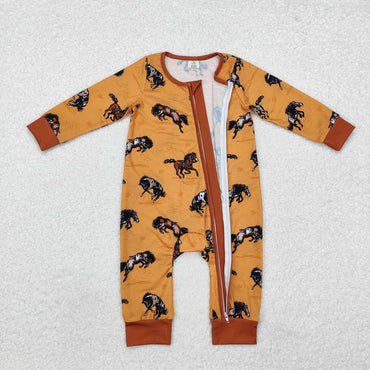 3.13 LR1857 RTS baby boy clothes cowboy boy winter romper western clothes-bamboo