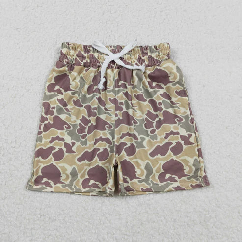 11.27 SS0696 Baby Boys Green Camo Shorts Bottoms