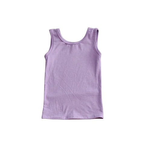 4.12  GT0990 Baby Girls Lavender Sleeveless Yoga Active Tee Shirts Vest Preorder