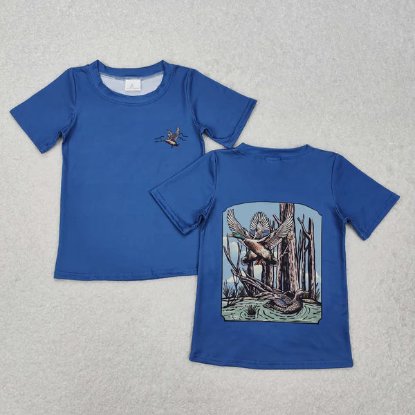 4.8 RTS NO MOQ ETA 5/7days arrived BT1150 Duck tree blue short-sleeved top Regular price$5.50