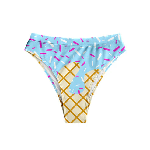 8.7 S0576 Adult Women Blue Drip Team Swim Bummiers Preorder