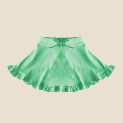 4.19 GLK0091 Baby Girls Aqua Yoga Ruffle Active Skirt Preorder