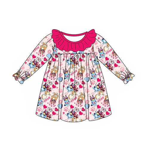 5.26 GLD0895 Baby Girls Valentine's Day Love Balloon Length Dresses Preorder