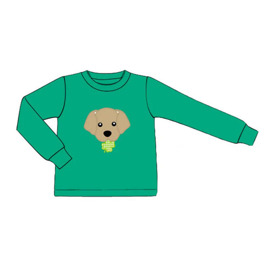 11.8 MOQ：5pcs BT1521 pre-order toddler boy clothes pubby boy St. Patrick top shirt