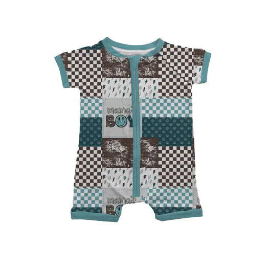11.28 MOQ:5pcs SR3642 pre-order baby boy clothes cowboy summer bubble