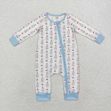 3.13 LR1184 RTS baby boy clothes soldier boy christmas winter romper -BAMBOO