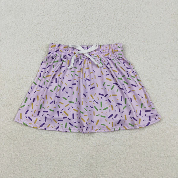12.13 GLK0144 Baby Girls Purple Sprinkles Team Skirts Shorts Bottom