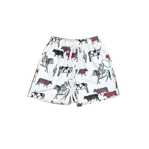 4.1 SS0512 Baby Boys Horse Rodeo Cactus Shorts Bottoms Preorder