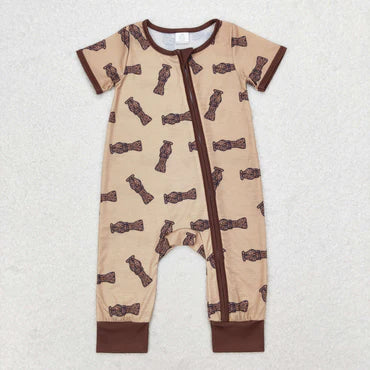 3.12 SR1900 RTS baby boy clothes hunting toddler boy summer rompe Bamboo
