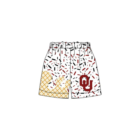 6.9  Custom Moq 3 Baby Boys Oklahoma Team drips Shorts Bottoms