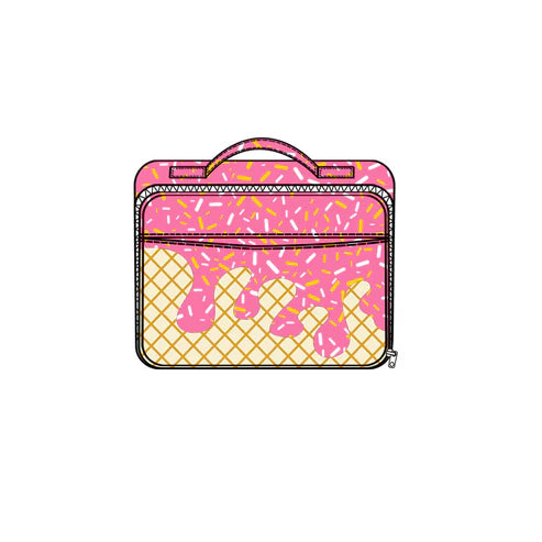 4.15   BA0299 Baby Kids Pink Team Lunch Bags Preorder