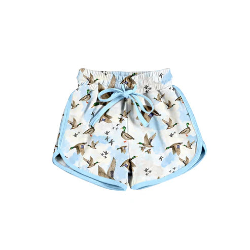 4.11 SS0556 Baby Girls Blue Ducks Yoga Shorts Bottoms Preorder