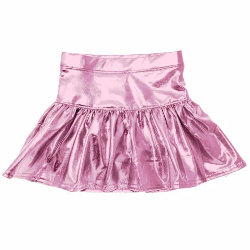 GLK0040 Baby Girls Pink Leather Skort Skirts Preorder