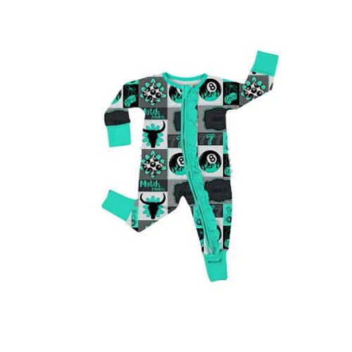 11.26 MOQ:5pcs LR2933 pre-order baby boy clothes cowboy toddler boy winter romper