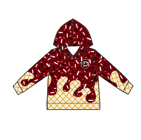 8.30 Custom Moq 5 Baby Boys Long Sleeves Carolina Team Hoodies Top