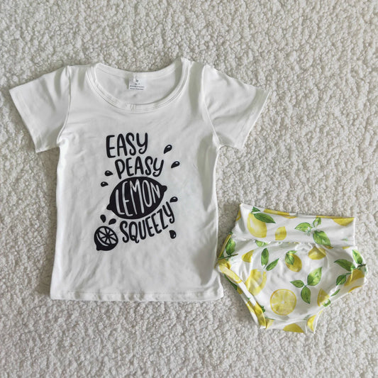 L-3.1 B16-15 White letters, lemon thong suit