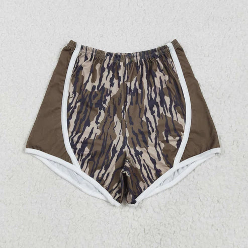 5.9 SS0528 Baby Girls Olive Bottomland Camo Shorts Bottoms
