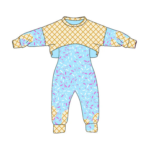 8.11 Custom Moq 5 Baby Girls Long Sleeves Drip Shirt Top Jumpsuit 2 Piece Team Clothes Sets