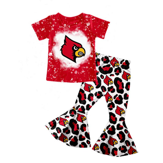 12.18 Custom order MOQ:3pcs each design state baby girl clothes girl bell bottom outfit 500