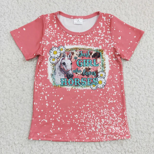 GT0095 Girl Loves Horses Shirts