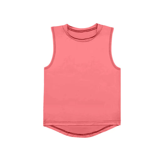 4.17 GT0997 Baby Girls Peach Sleeveless Yoga Active Tee Shirts Vest Preorder