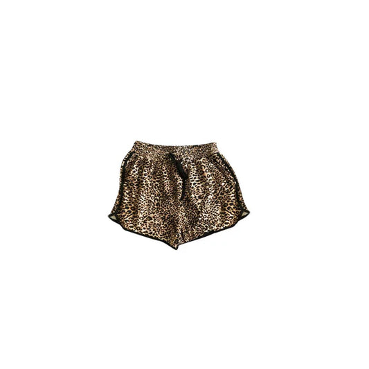 L-3.6 SS0448 Baby Girls Black Leopard Shorts Bottoms Preorder