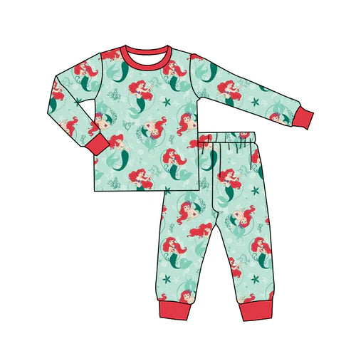 6.24 Custom Moq 3 Baby Girls Princess 4 Pants Pajamas Clothes Sets