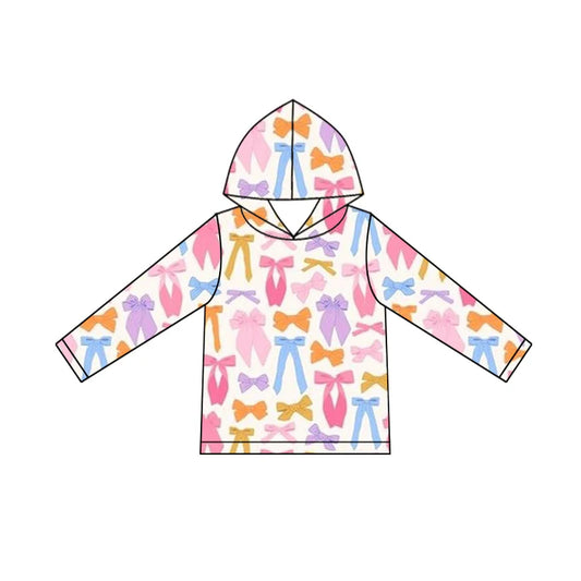 9.26 GT1241 Baby Girls Long Sleeve Colorful Bows Valentine Hoodies Top Preorder