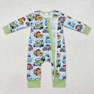 3.13 LR1622 RTS baby boy clothes cartoon car toddler boy winter romper-bamboo