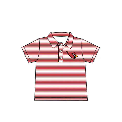 7.4  Custom Moq 3 Baby Boys Red Cardinals Short Sleeve Tee Pullovers Shirts Tops