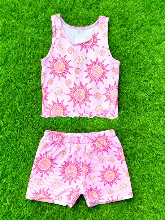 11.21 MOQ：5pcs GSSO2898 pre-order baby girl clothes flower toddler girl 4th of July summer outfit