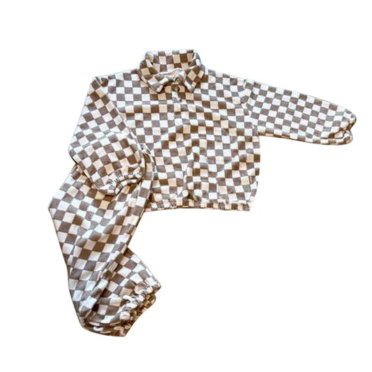 5.28 BLP0946 Baby Boys Beige Lattice Pants Clothes Sets Preorder