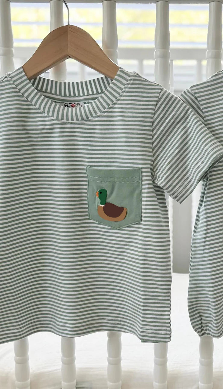 11.14 MOQ：5pcs BT1557 pre-order toddler boy clothes mallard boy summer top shirt