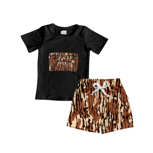 L-3.5 BSSO1309 Baby Boys Tool Box Top Bottomland Camo Shorts Clothes Sets Preorder