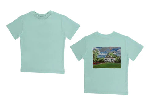 6.18 BT1240 Baby Boys Aqua Short Sleeves White House Tee Shirts Top Preorder