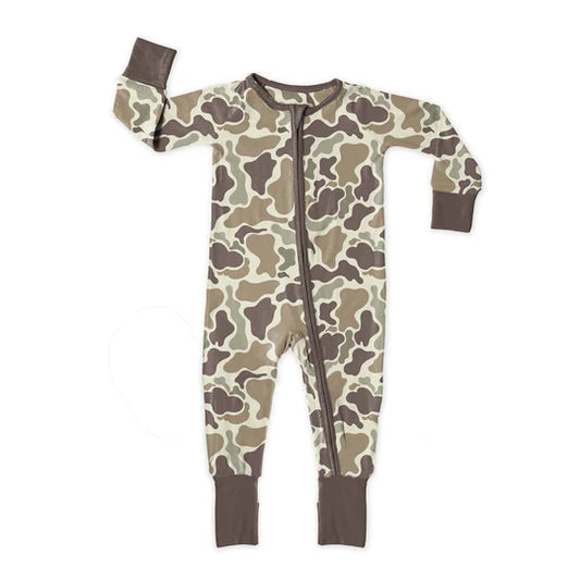 12.6 MOQ:5pcs LR2948 pre-order baby boy clothes camo toddler boy winter romper
