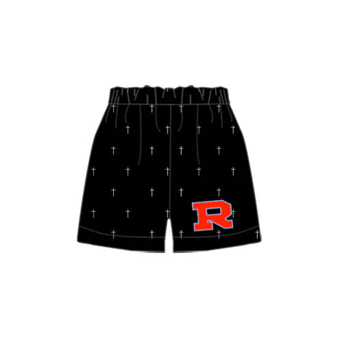 4.30 Baby Boys Team Black Cross R Sports Shorts(moq 3)