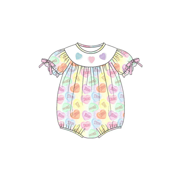 11.13 MOQ:5pcs SR3522 pre-order baby girl clothes heart girl Valentine summer bubble