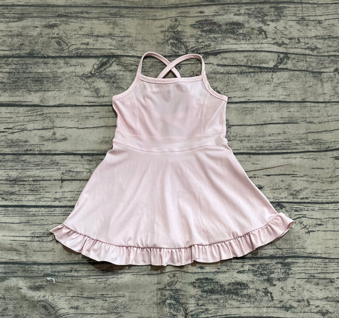 5.20 S0553 Baby Girls Pink Knit Knee Length Active Wear Dress Preorder