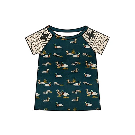 8.2 BT1310 Baby Boys Western Aztec Ducks Plaid Tee Shirts Top Preorder